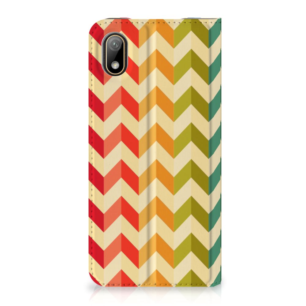 Huawei Y5 (2019) Hoesje met Magneet Zigzag Multi Color - B2C Telecom