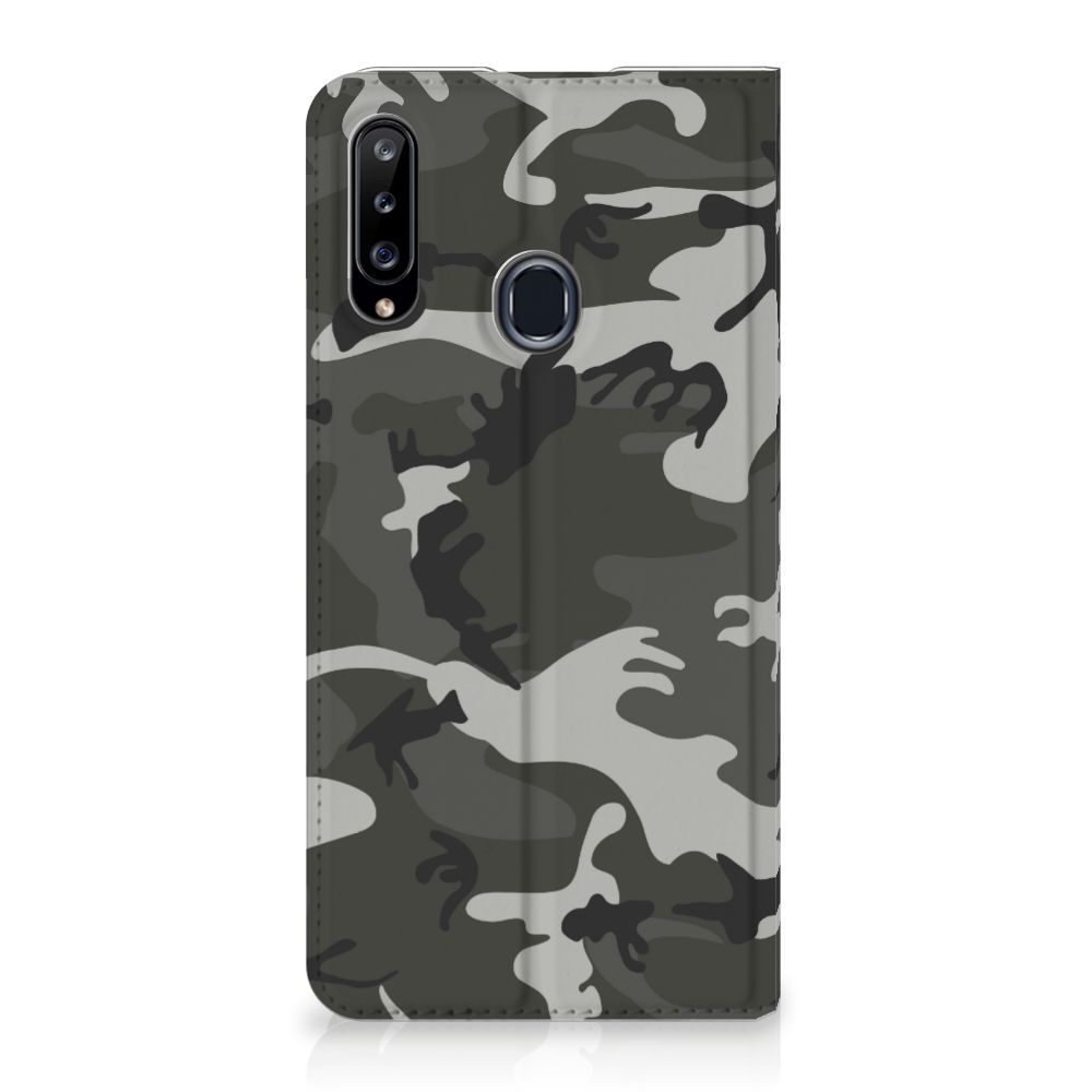Samsung Galaxy A20s Hoesje met Magneet Army Light - B2C Telecom