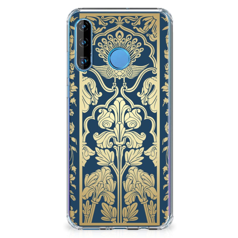 Huawei P30 Lite Case Beige Flowers