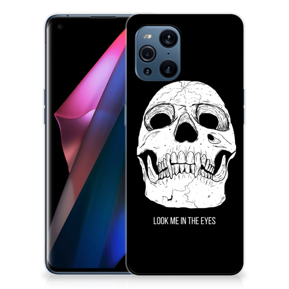 Silicone Back Case OPPO Find X3 | X3 Pro Skull Eyes