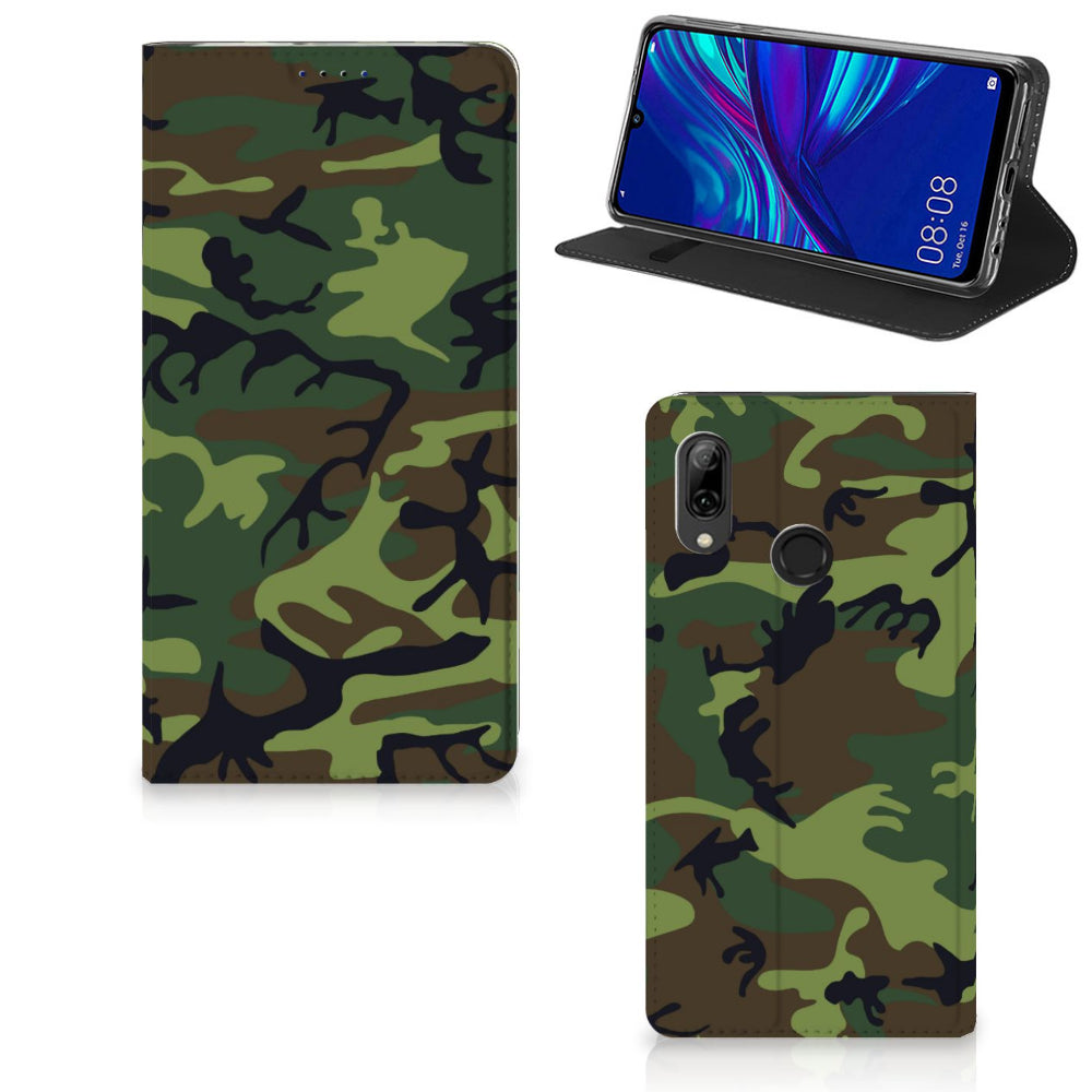 Huawei P Smart (2019) Hoesje met Magneet Army Dark