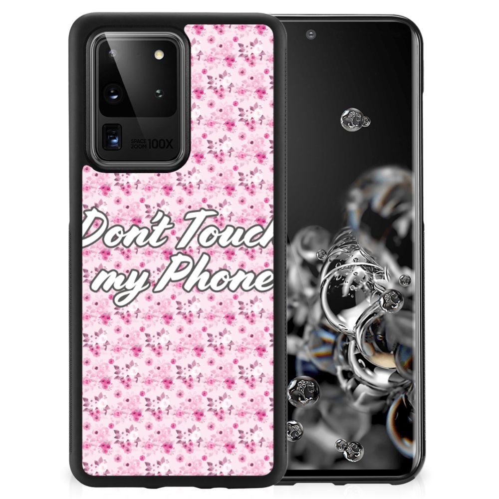 Samsung Galaxy S20 Ultra TPU Hoesje Flowers Pink DTMP B2C Telecom