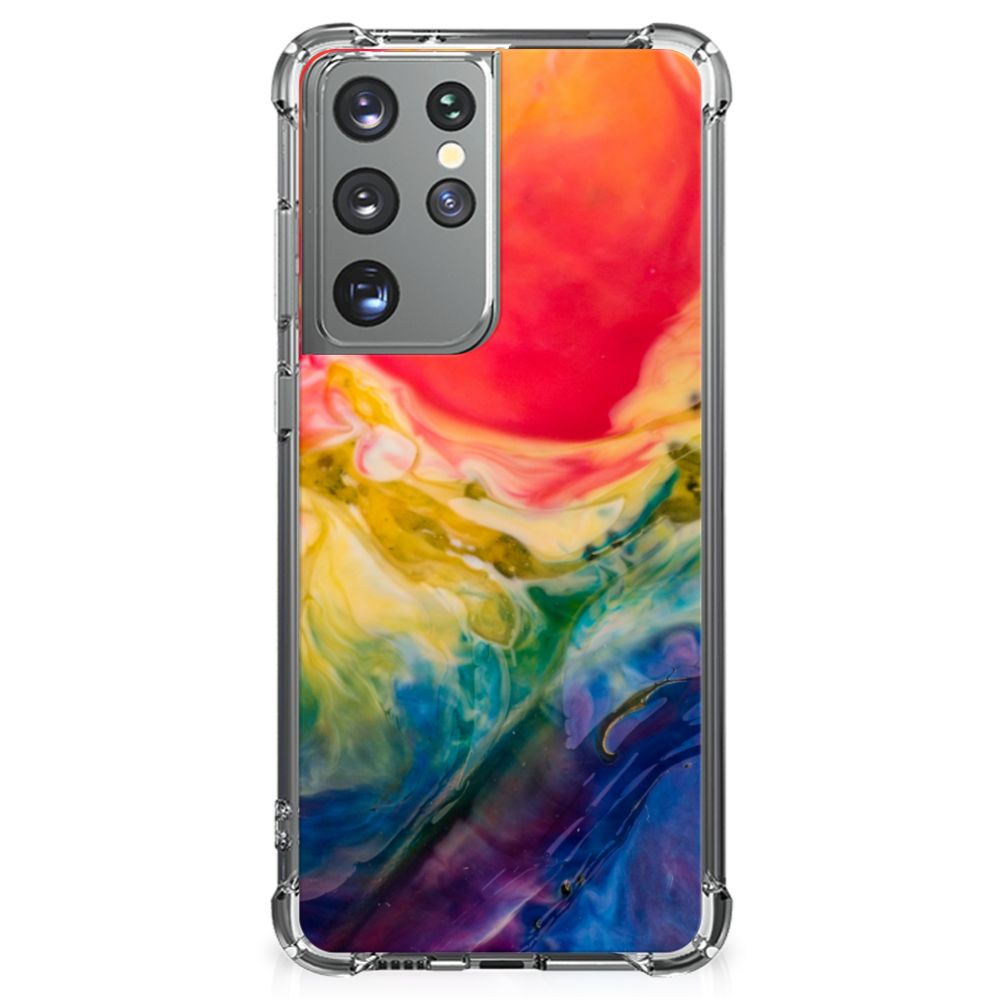 Back Cover Samsung Galaxy S21 Ultra Watercolor Dark B2C Telecom