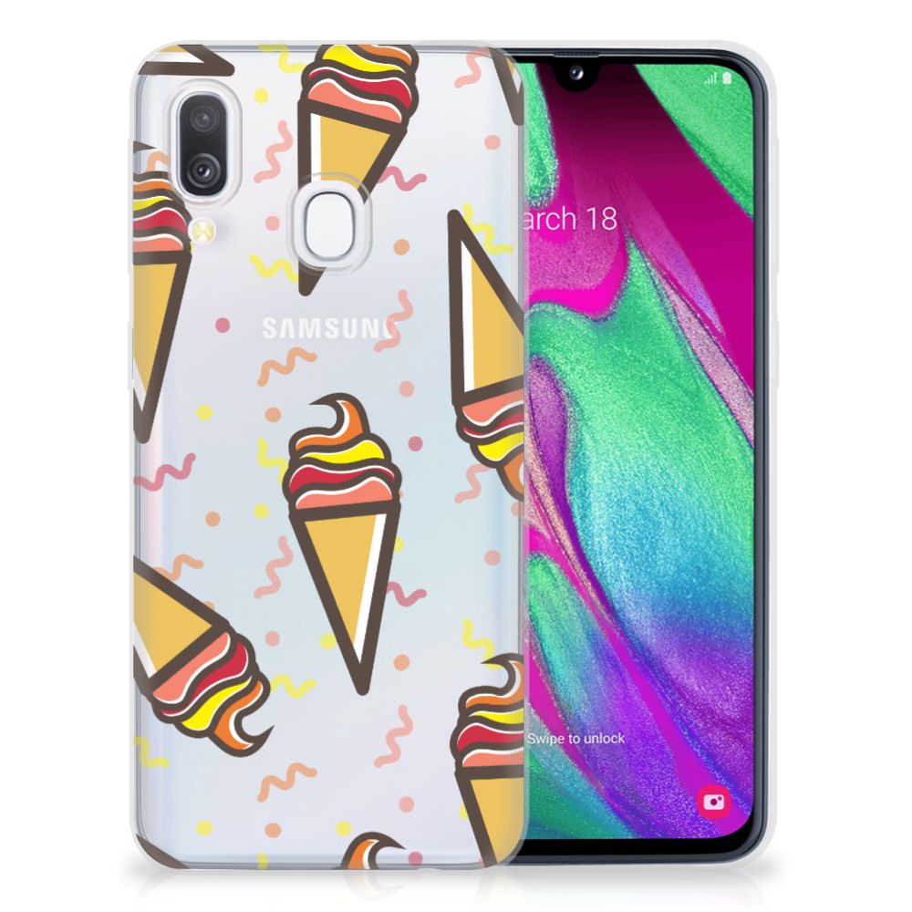 Samsung Galaxy A40 Siliconen Case Icecream