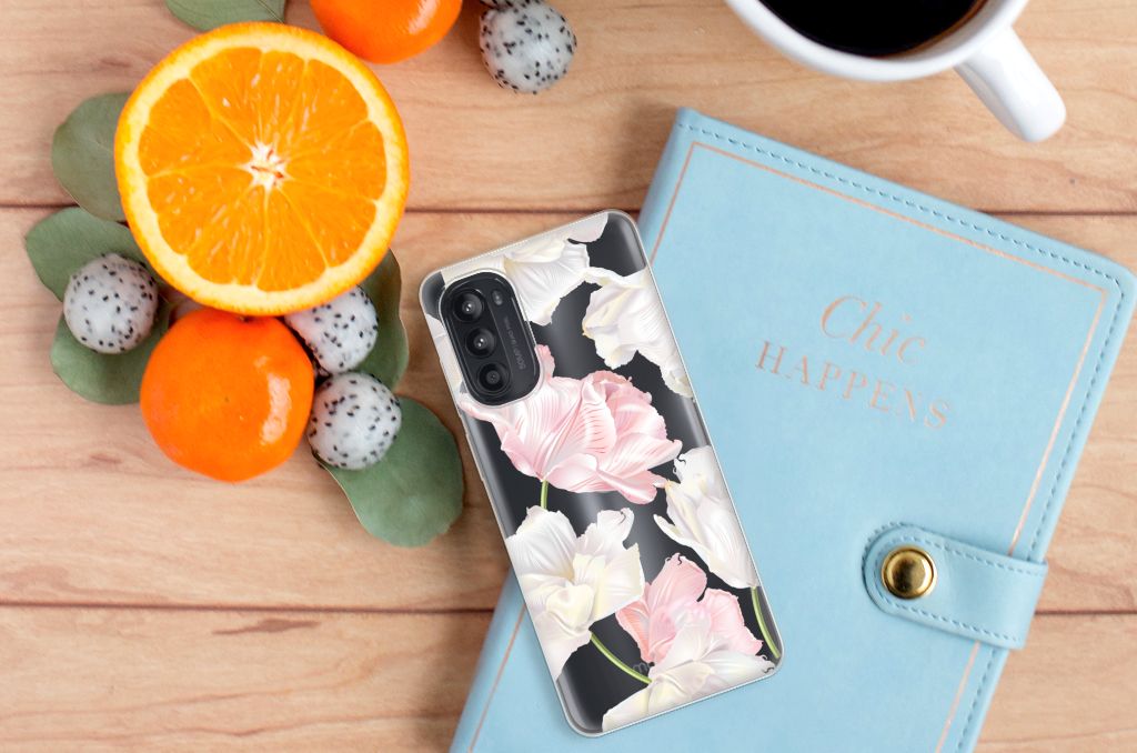 Motorola Moto G52/G82 TPU Case Lovely Flowers