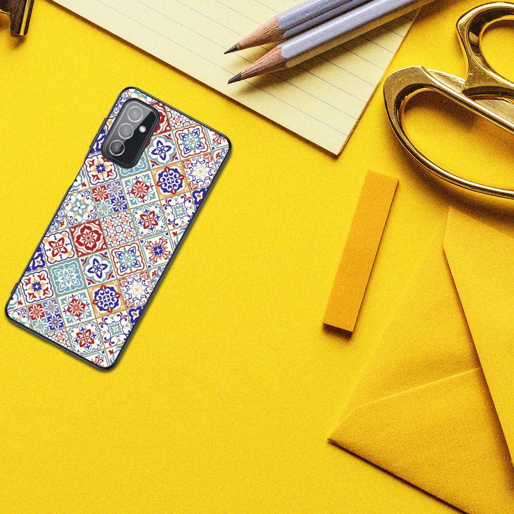 Samsung Galaxy M52 Marmeren Print Telefoonhoesje Tiles Color B2C Telecom