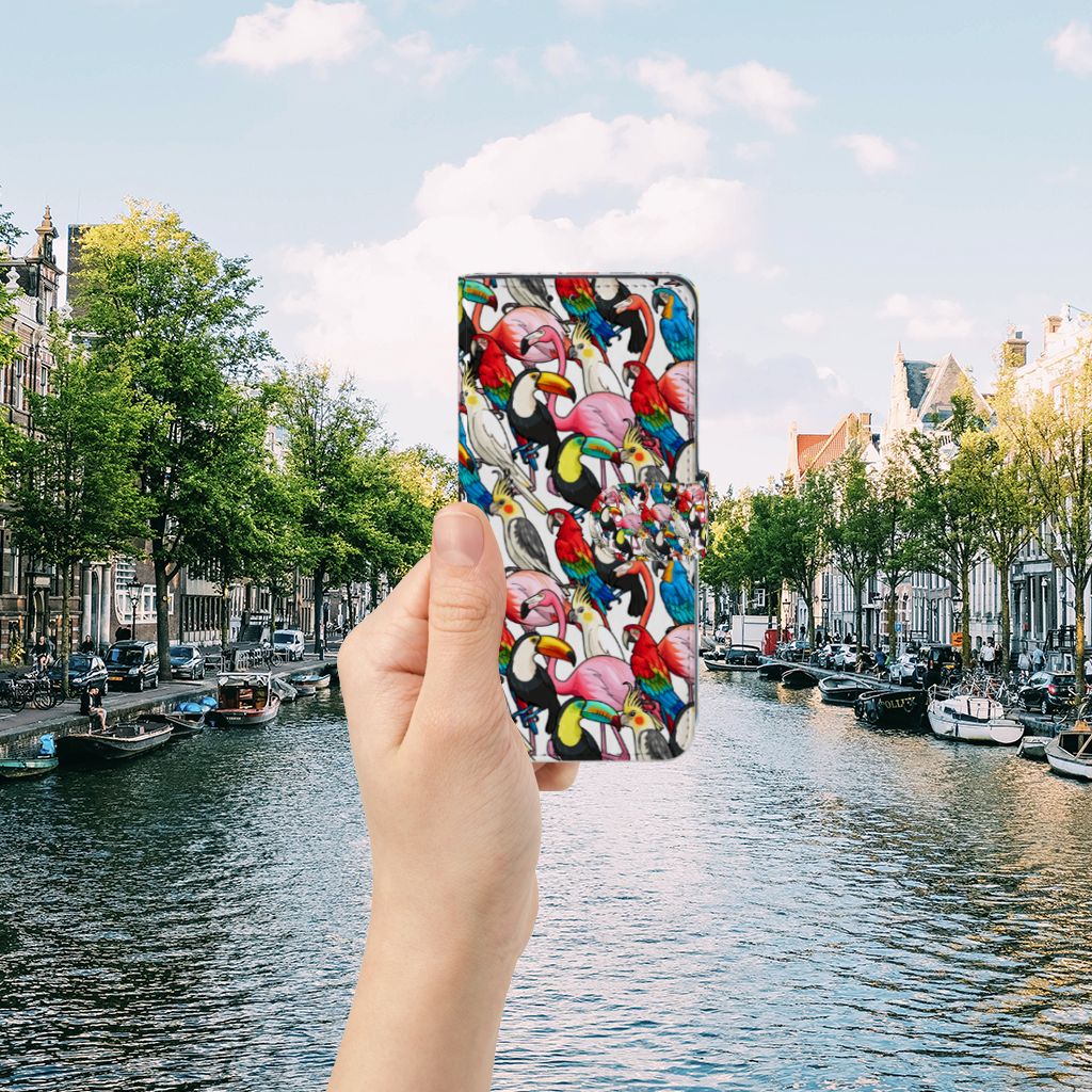 Alcatel 1S 2020 Telefoonhoesje met Pasjes Birds