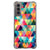 Samsung Galaxy S21 Doorzichtige Silicone Hoesje Geruit B2C Telecom