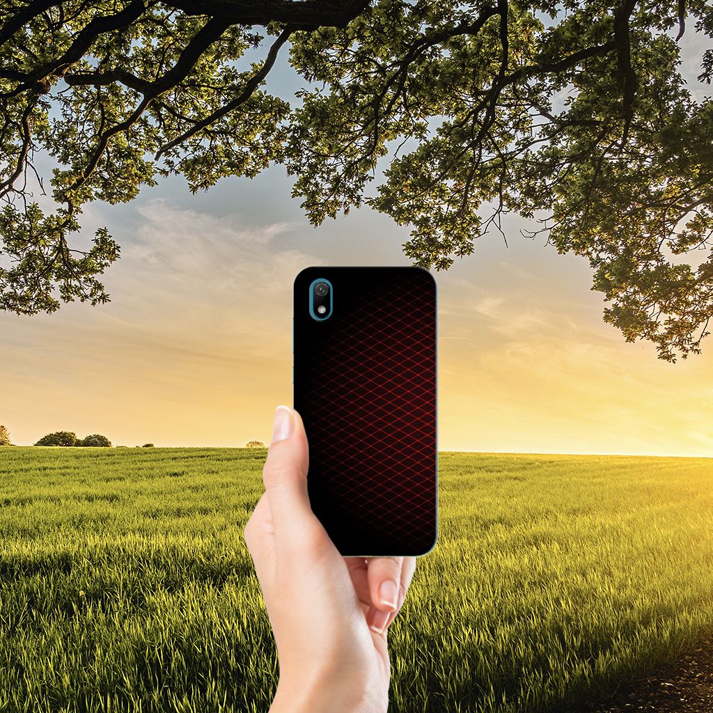 Huawei Y5 (2019) TPU bumper Geruit Rood