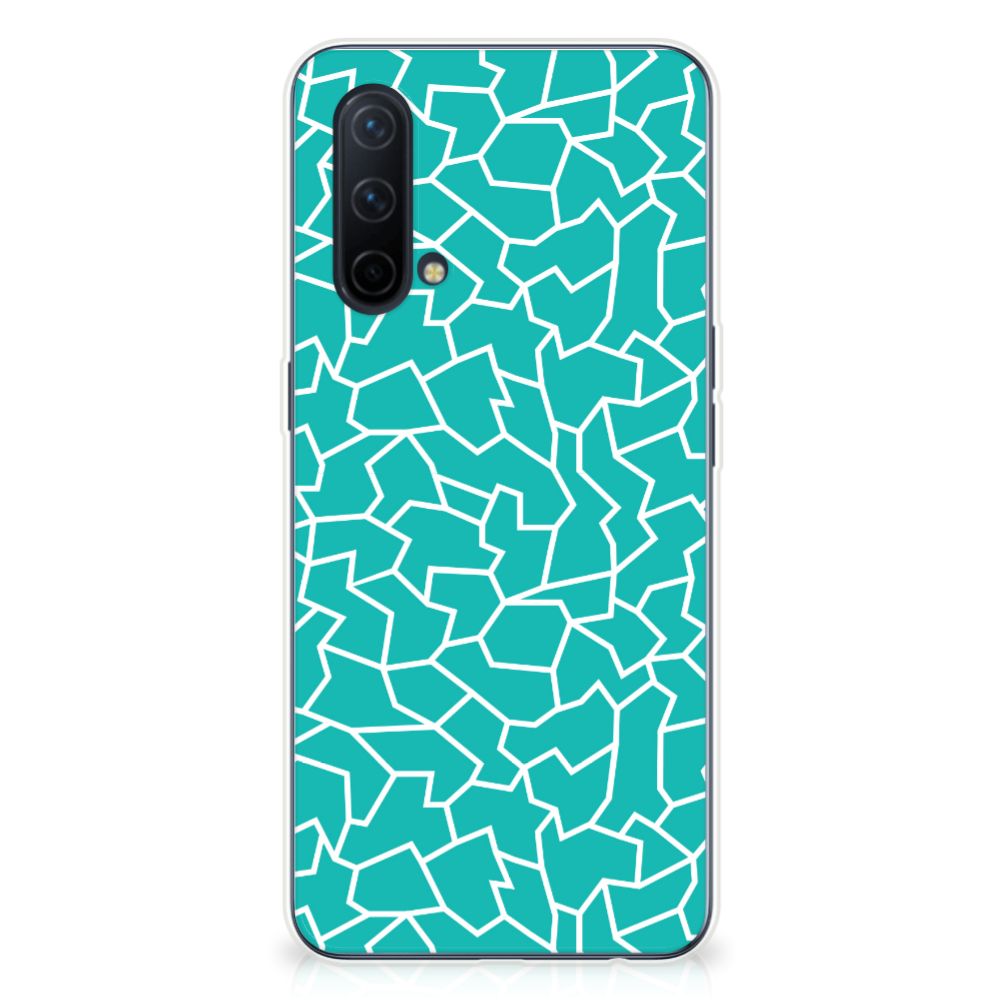 OnePlus Nord CE 5G Hoesje maken Cracks Blue B2C Telecom