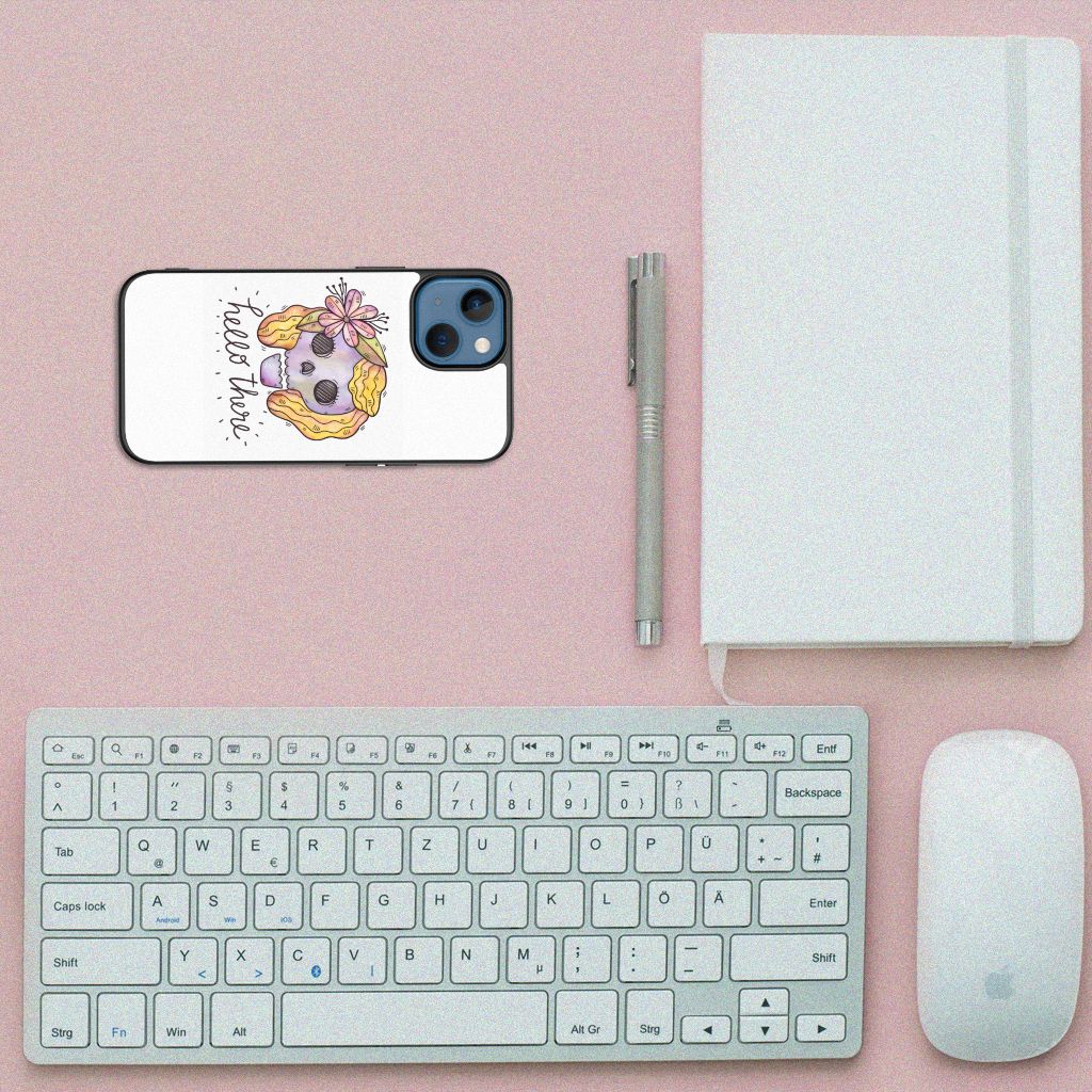 Telefoonhoesje Apple iPhone 13 mini Boho Skull B2C Telecom