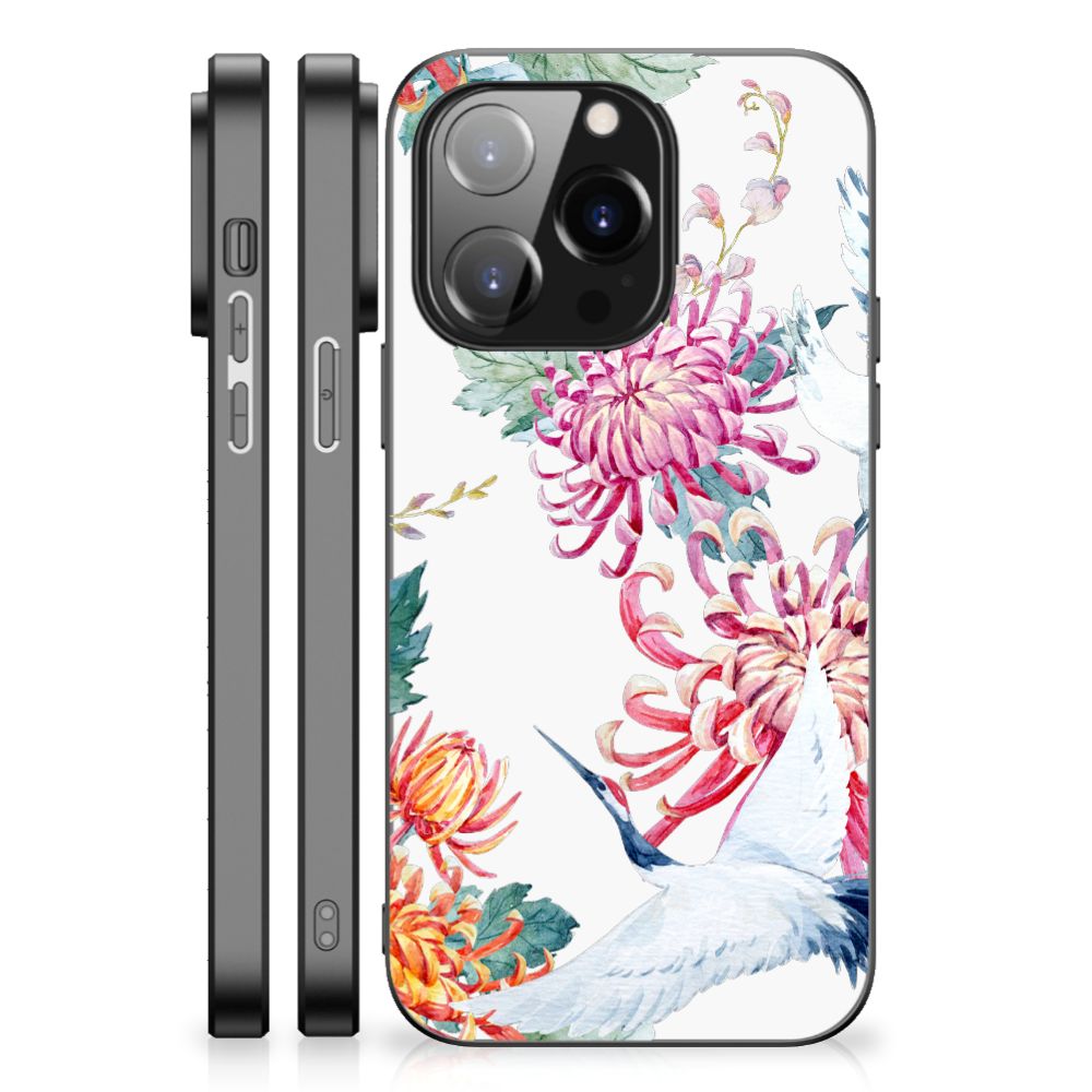 iPhone 14 Pro Dierenprint Telefoonhoesje Bird Flowers B2C Telecom
