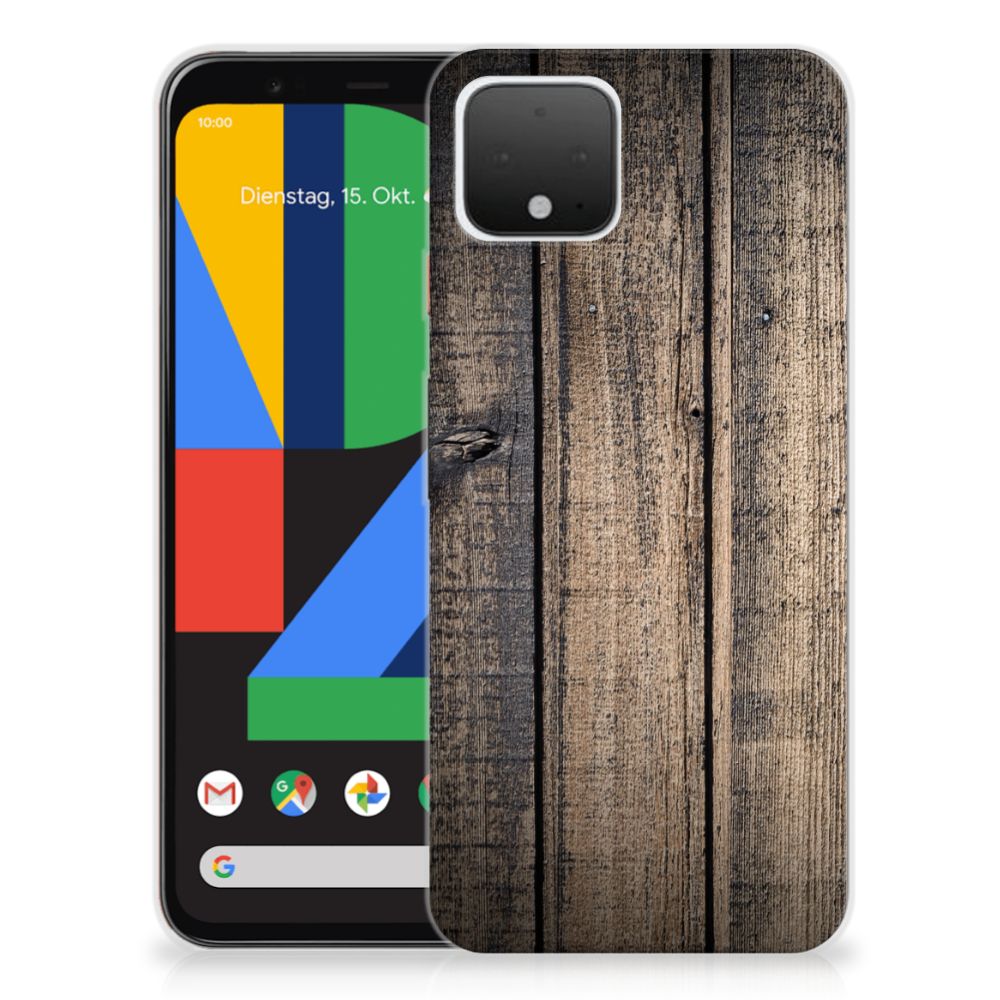 Google Pixel 4 Bumper Hoesje Steigerhout