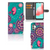 Samsung Galaxy A32 5G Hoesje Cirkels en Vlinders bookstyle voorkant achterkant binnenzijde