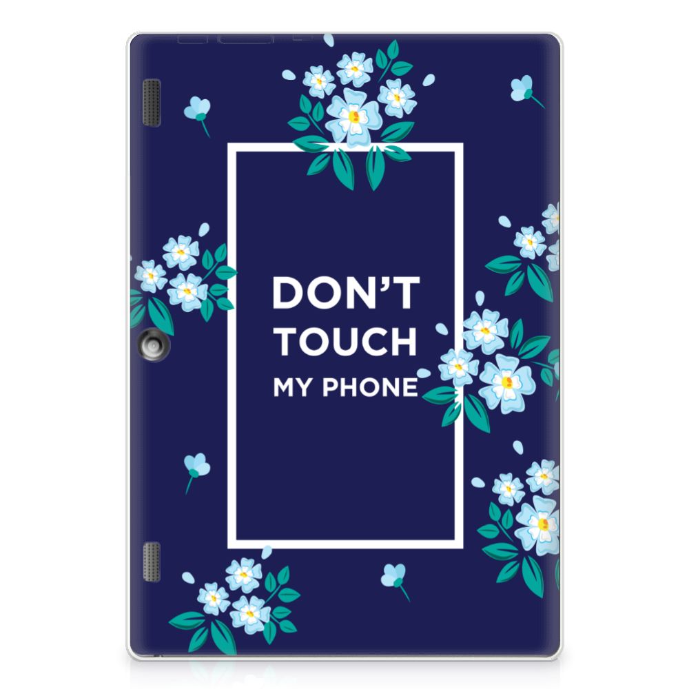 Lenovo Tab 10 | Tab 2 A10-30 Print Case Flowers Blue DTMP - B2C Telecom