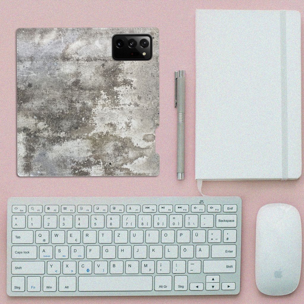 Samsung Galaxy Note 20 Ultra Standcase Beton Print - B2C Telecom