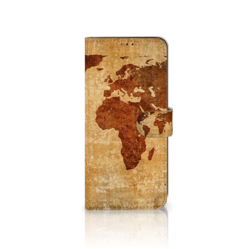 Samsung Galaxy A22 5G Flip Cover Wereldkaart