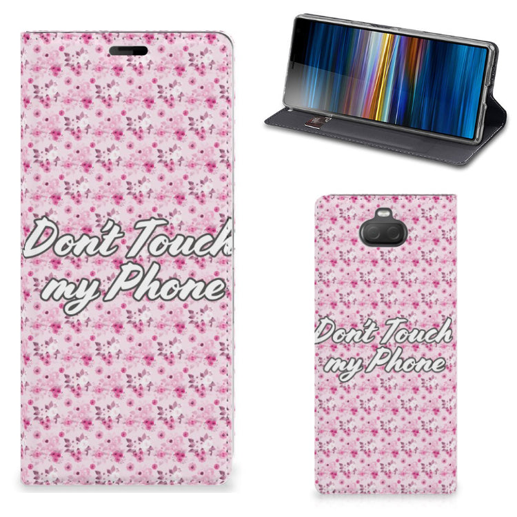 Sony Xperia 10 Plus Design Case Flowers Pink DTMP