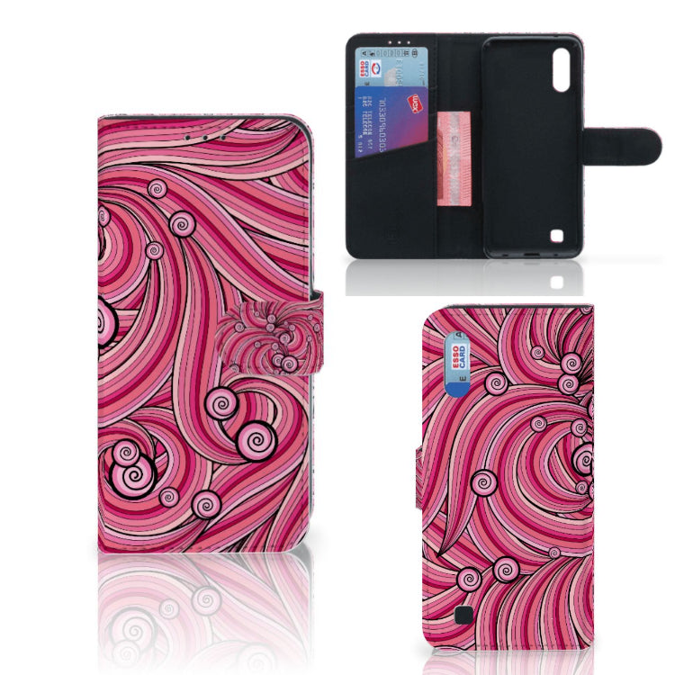 Samsung Galaxy M10 Hoesje Swirl Pink