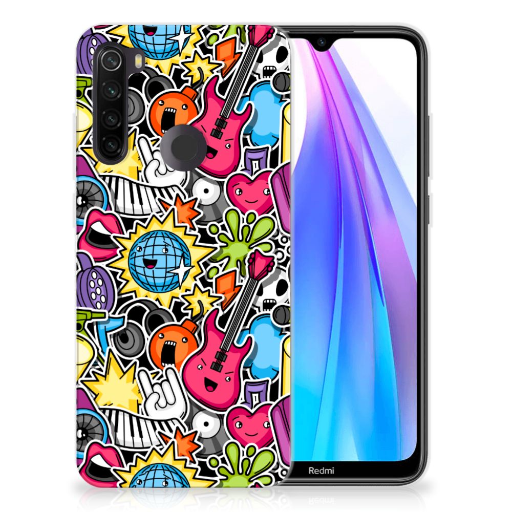 Xiaomi Redmi Note 8T Silicone Back Cover Punk Rock