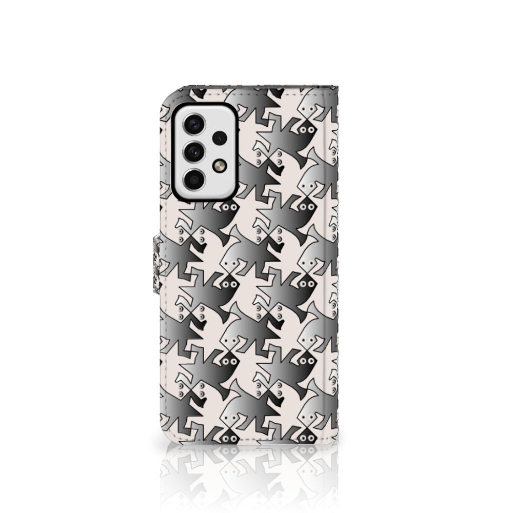 Samsung Galaxy A23 Telefoonhoesje met Pasjes Salamander Grey