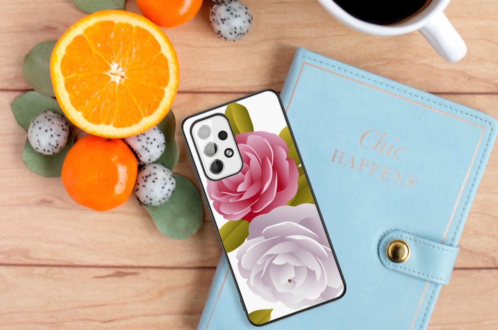 Samsung Galaxy A73 Bloemen Hoesje Roses B2C Telecom