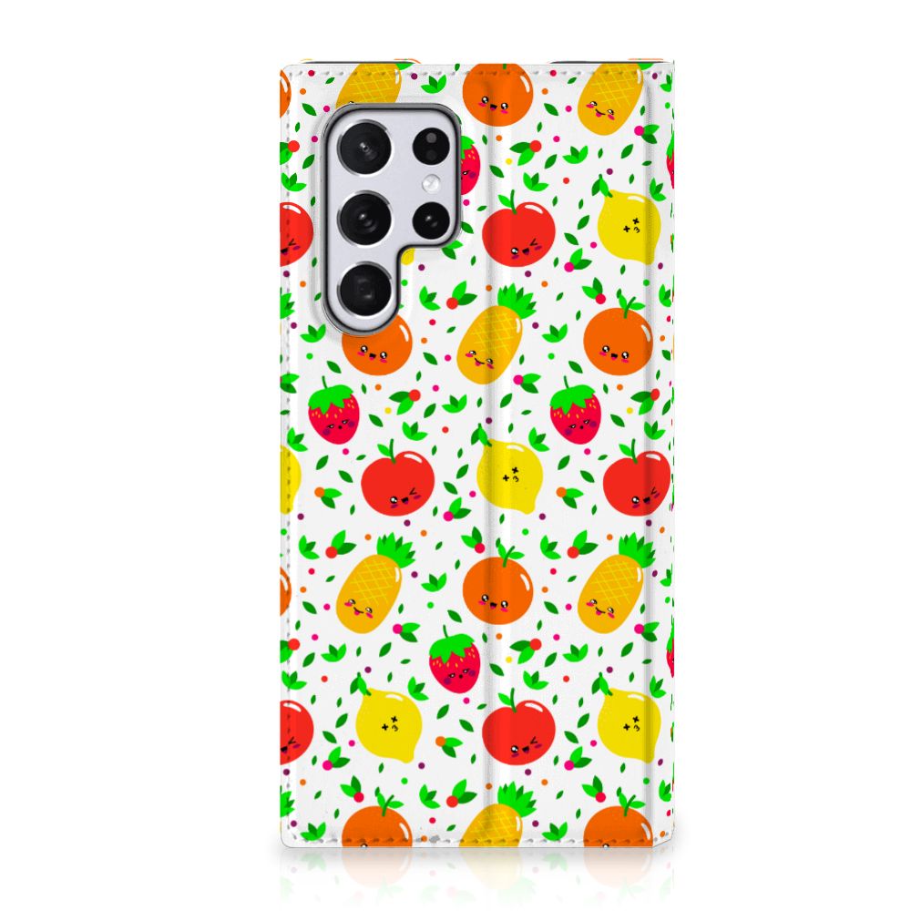 Samsung Galaxy S22 Ultra Flip Style Cover Fruits - B2C Telecom