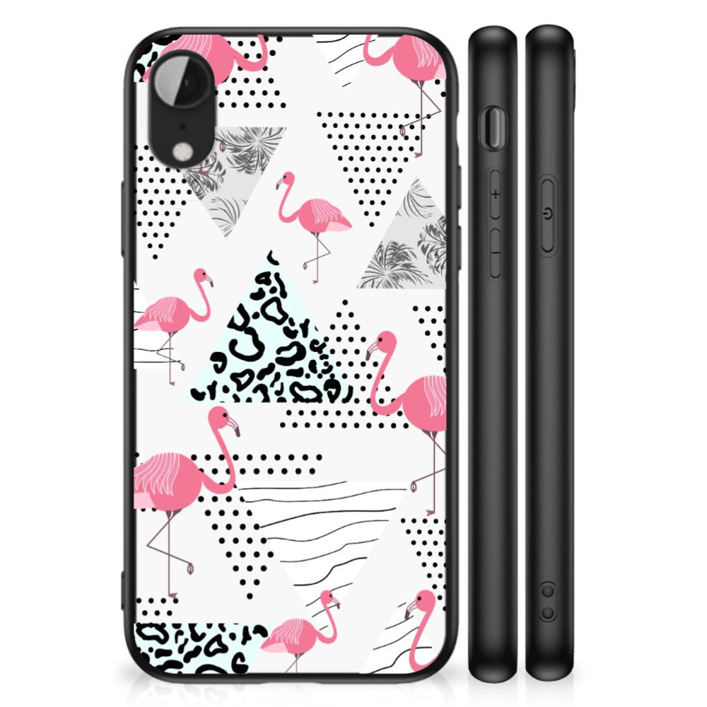 Apple iPhone XR Dierenprint Telefoonhoesje Flamingo Triangle B2C Telecom