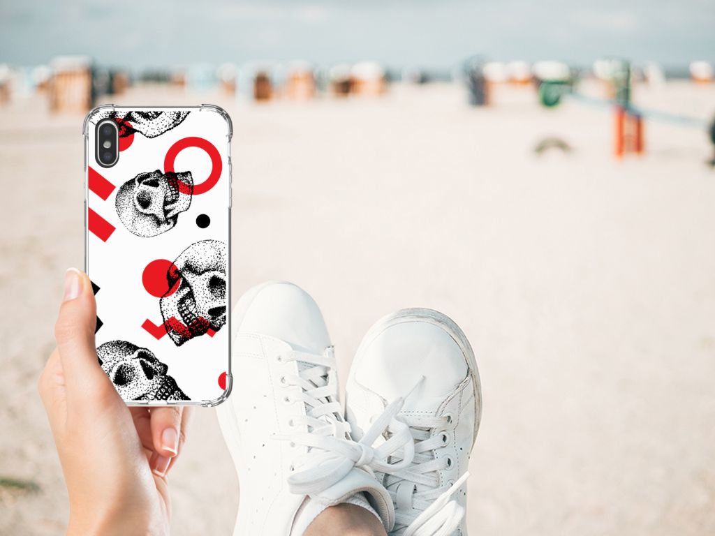 Extreme Case Apple iPhone Xs Max Skull Red