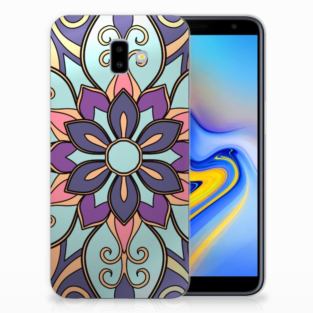 Samsung Galaxy J6 Plus (2018) TPU Case Purple Flower