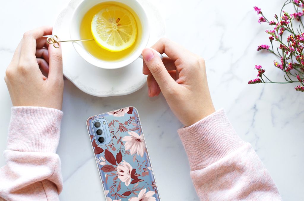 Hoesje maken Motorola Moto G31 | G41 Watercolor Flowers B2C Telecom