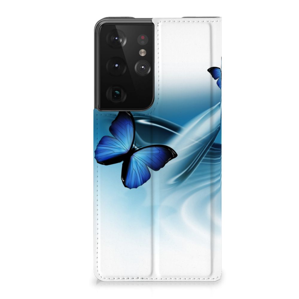 Samsung Galaxy S21 Ultra Hoesje maken Vlinders - B2C Telecom