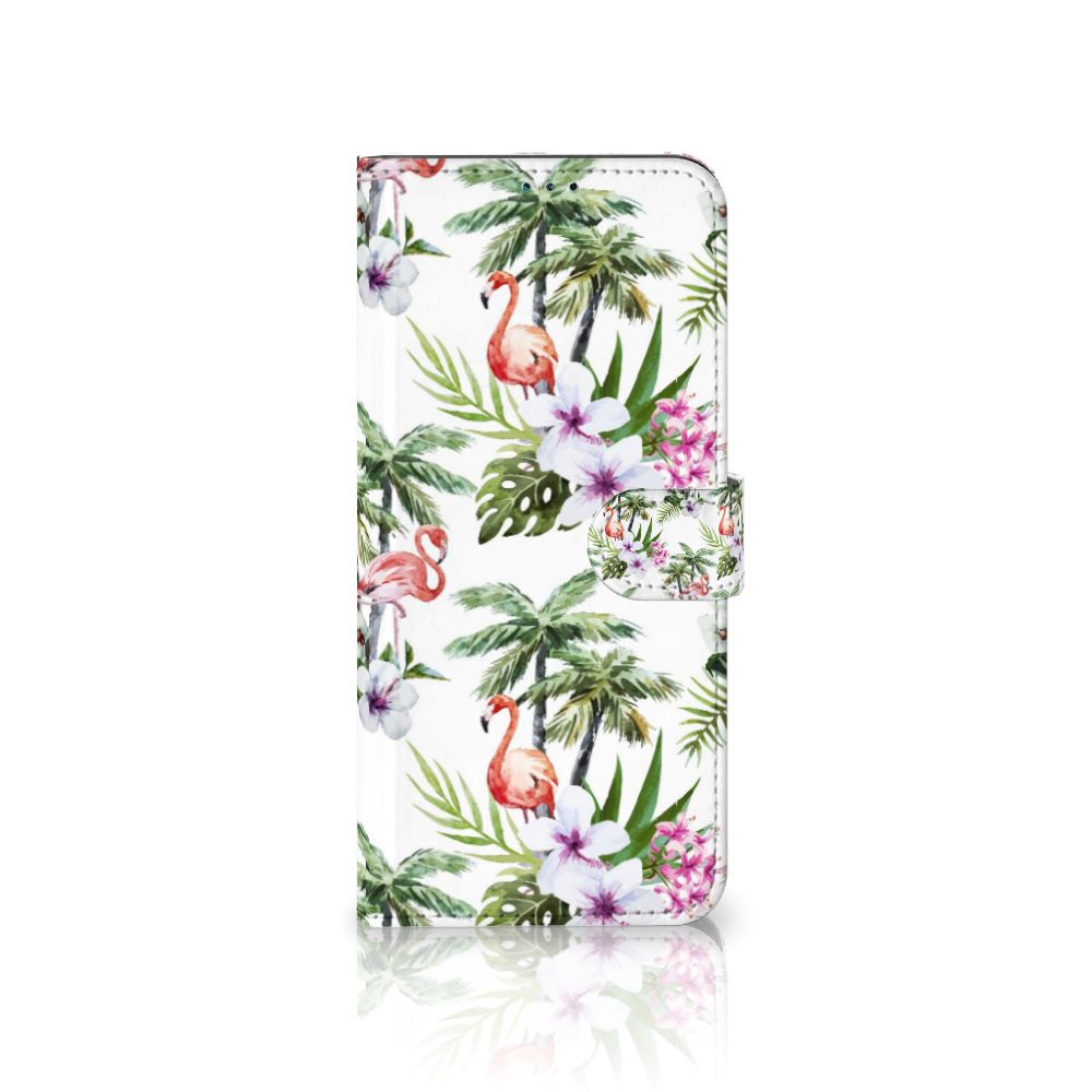 Nokia G50 Telefoonhoesje met Pasjes Flamingo Palms