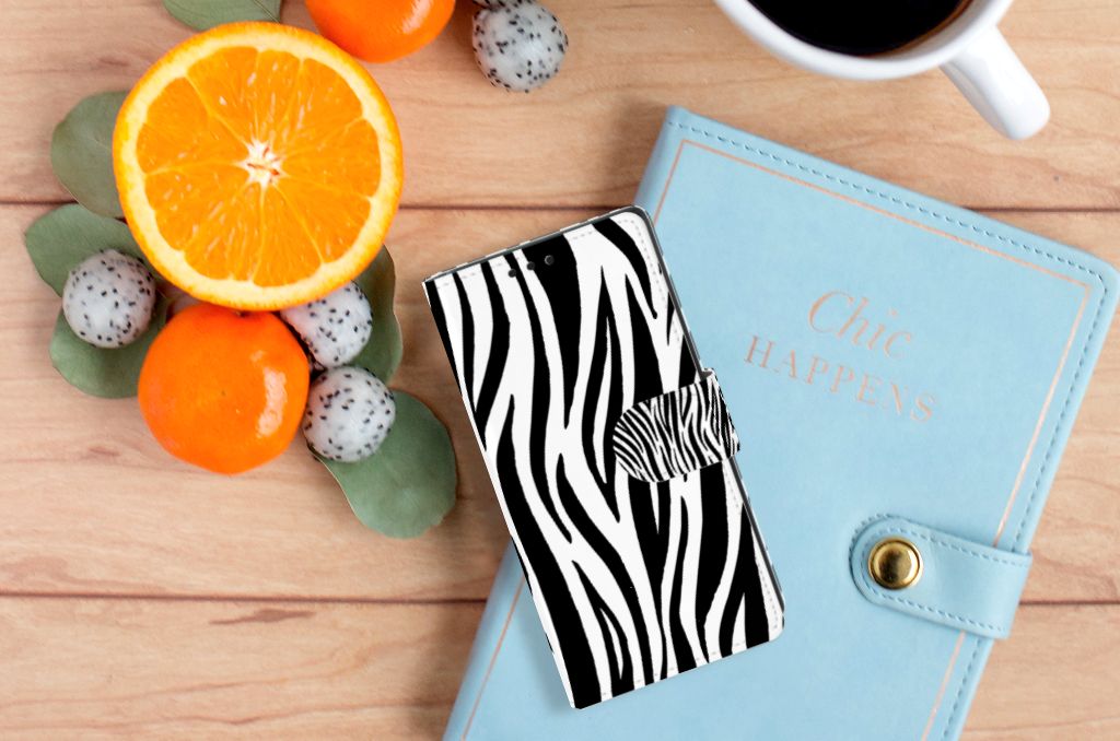 Sony Xperia XA1 Telefoonhoesje met Pasjes Zebra