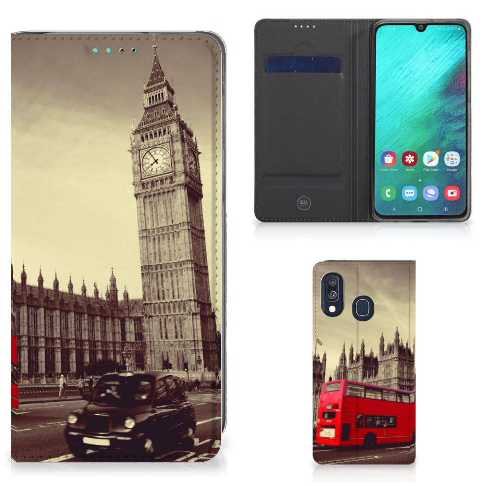 Samsung Galaxy A40 Book Cover Londen