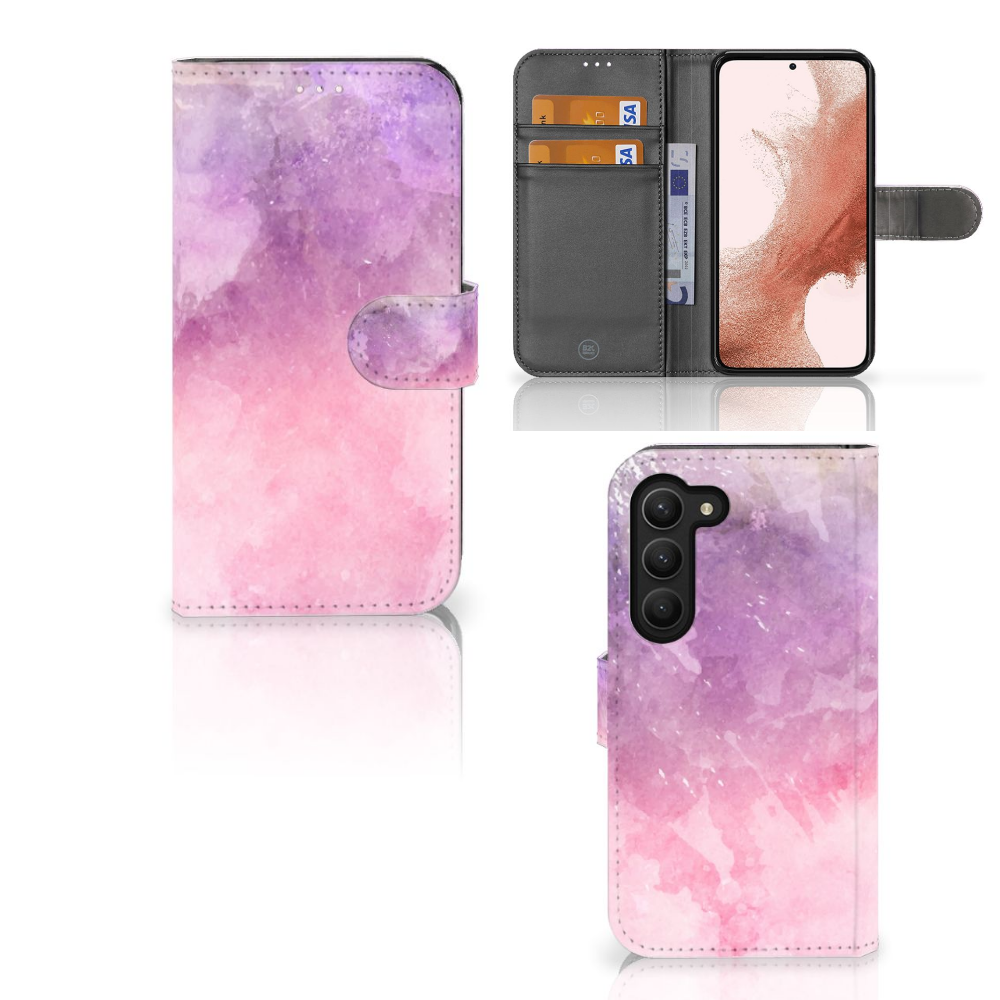 Hoesje Samsung Galaxy S23 Pink Purple Paint