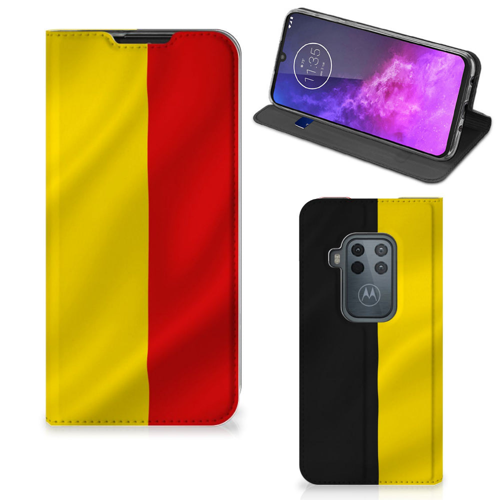 Motorola One Zoom Standcase Belgische Vlag