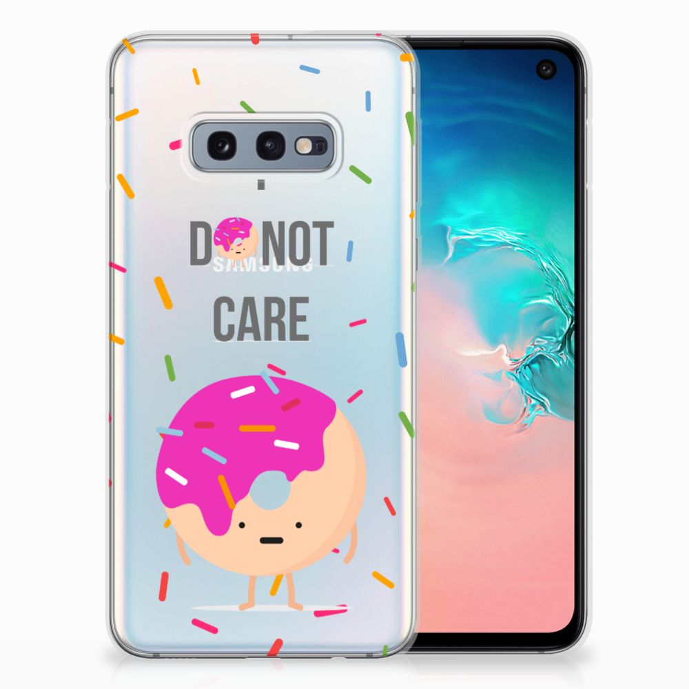 Samsung Galaxy S10e Siliconen Case Donut Roze