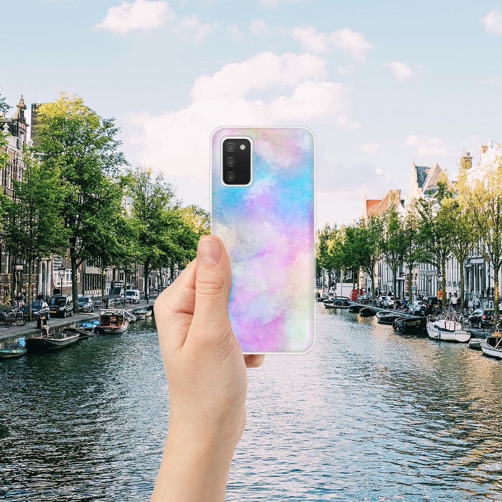 Hoesje maken Samsung Galaxy A03S Watercolor Light