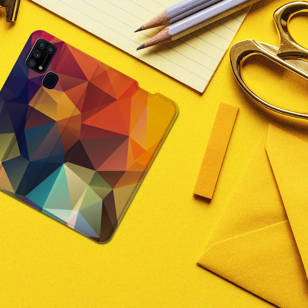 Samsung Galaxy M31 Stand Case Polygon Color - B2C Telecom