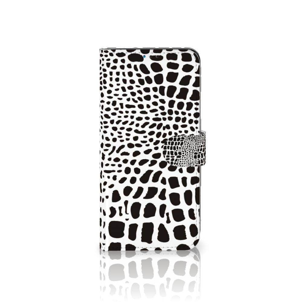 Motorola Moto G9 Play | E7 Plus Telefoonhoesje met Pasjes Slangenprint