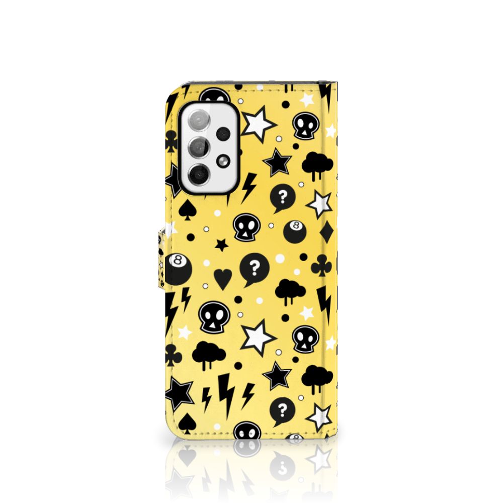 Telefoonhoesje met Naam Samsung Galaxy A73 5G Punk Geel
