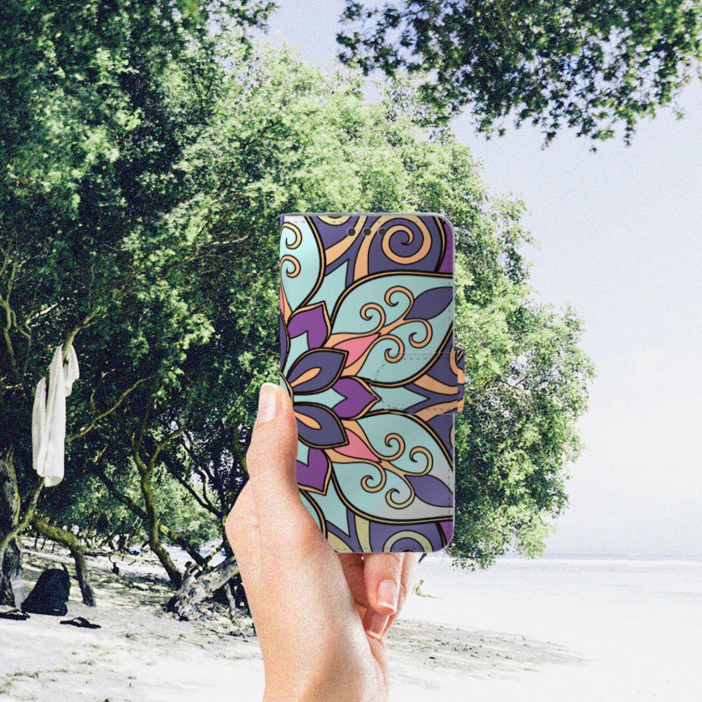 Microsoft Lumia 650 Hoesje Purple Flower