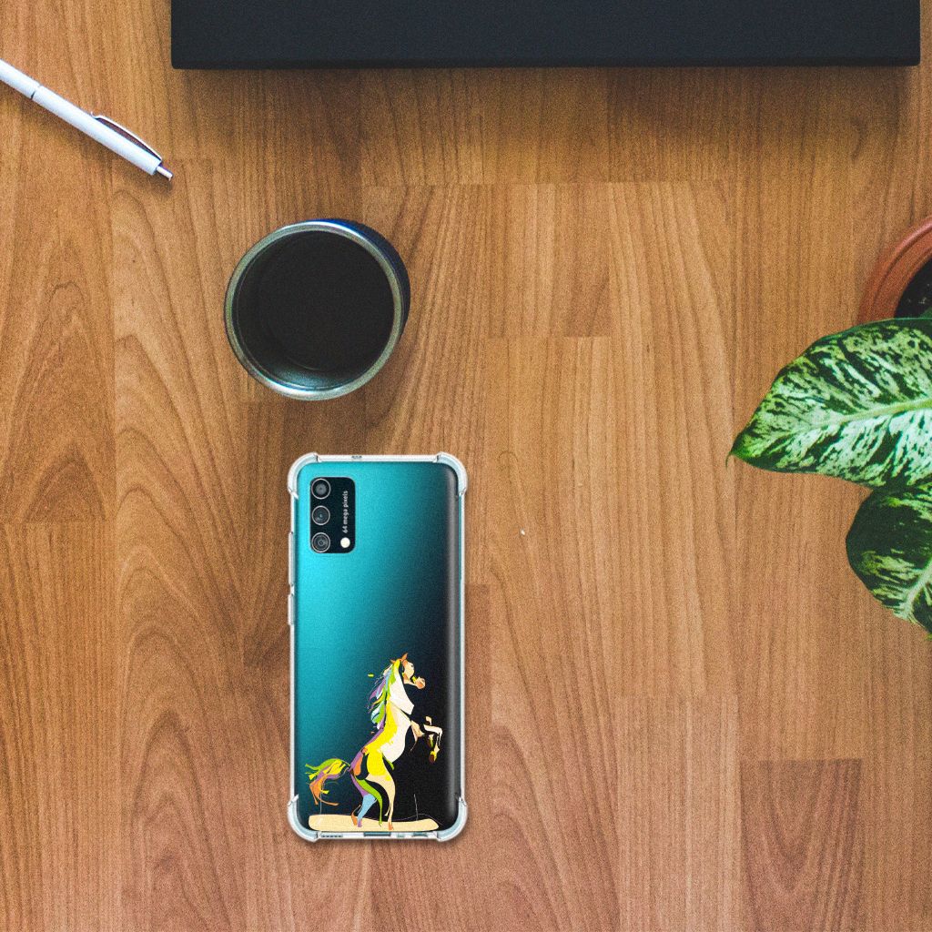 Samsung Galaxy M02s | A02s Stevig Bumper Hoesje Horse Color B2C Telecom