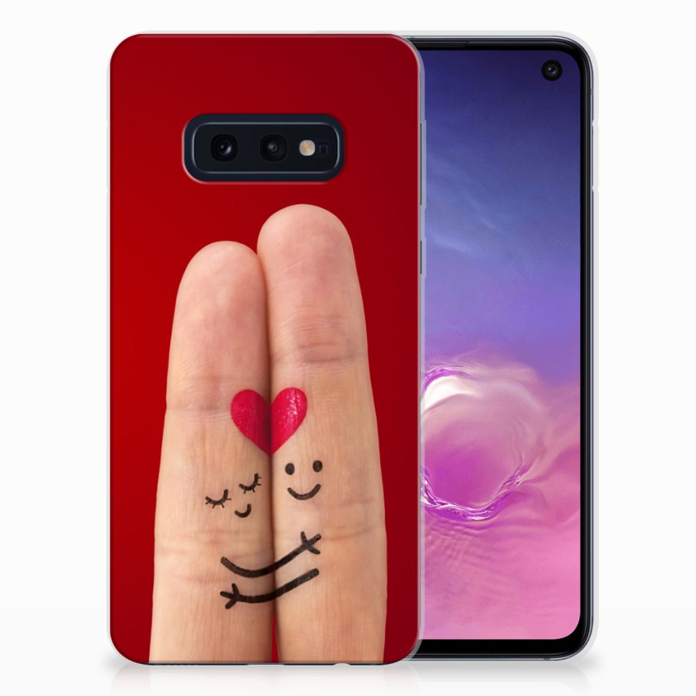 Samsung Galaxy S10e Silicone Back Cover Liefde - Origineel Romantisch Cadeau