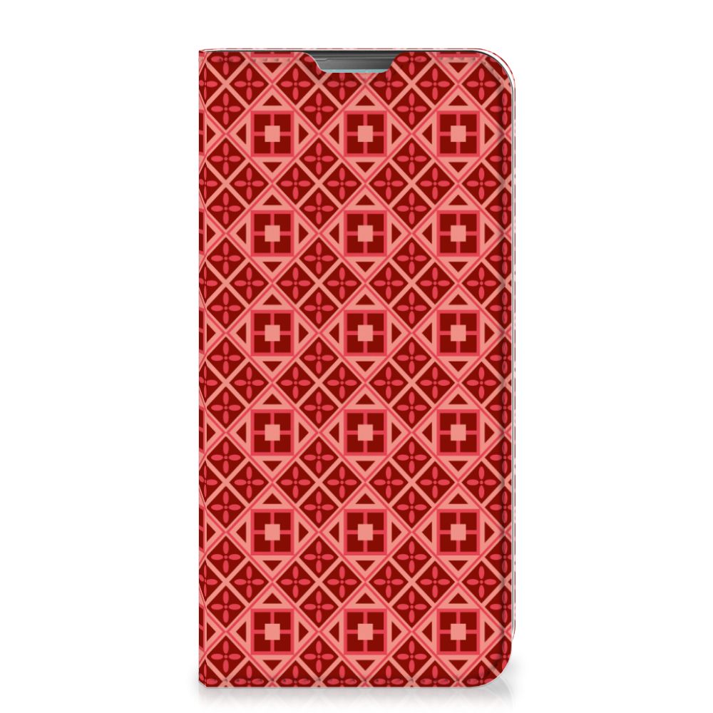 Nokia 3.4 Hoesje met Magneet Batik Rood - B2C Telecom