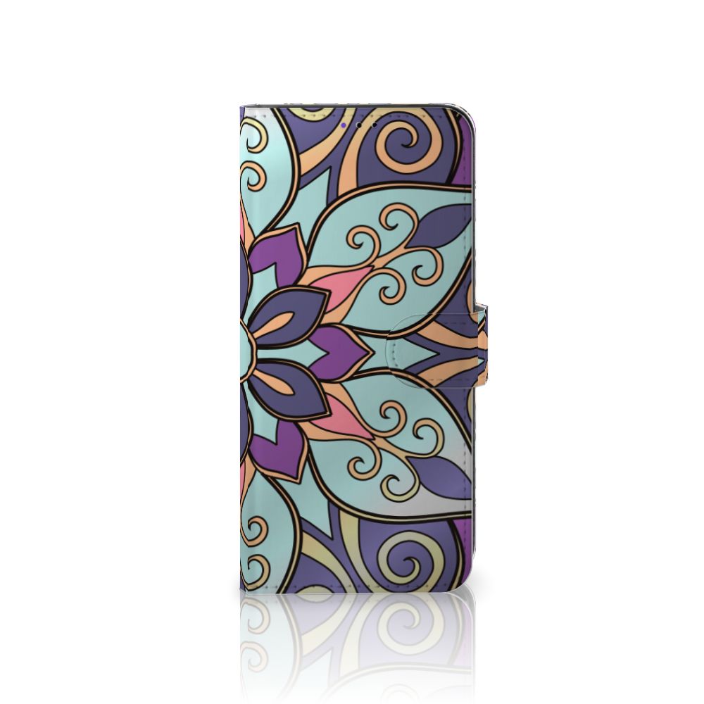 Samsung Galaxy A22 5G Hoesje Purple Flower