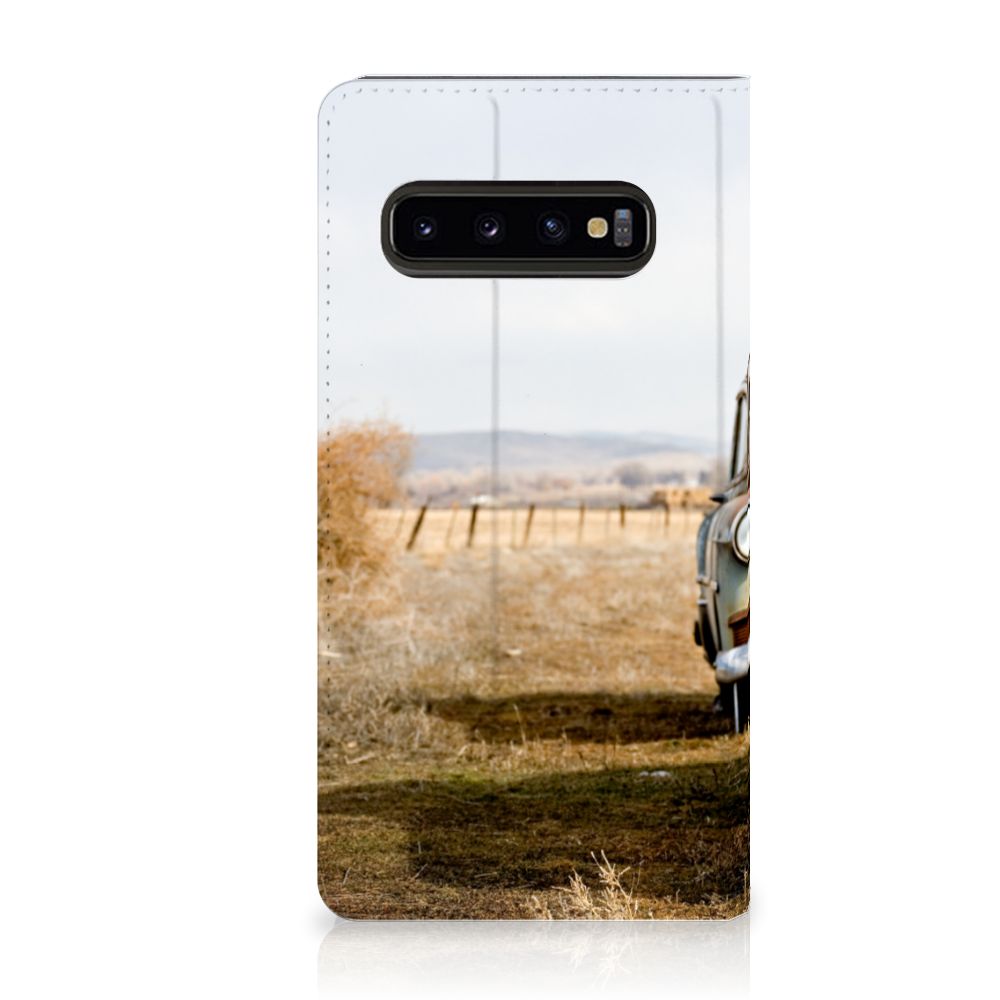 Samsung Galaxy S10 Stand Case Vintage Auto