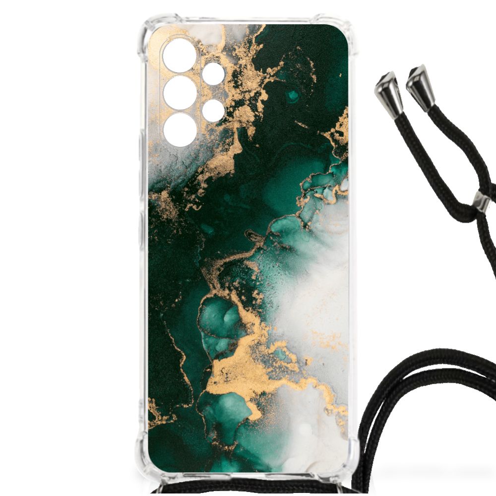 Anti-Shock Hoesje voor Samsung Galaxy A13 4G Marmer Groen B2C Telecom
