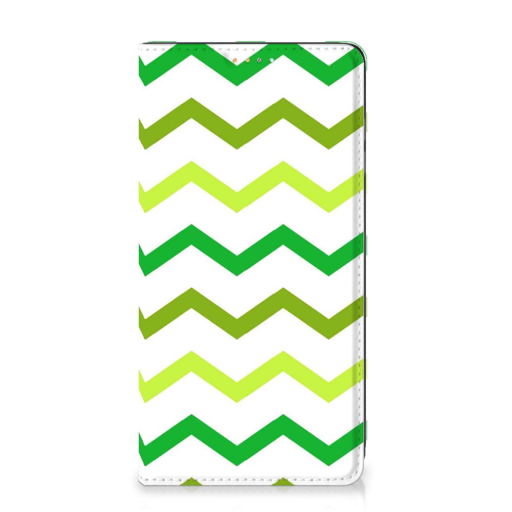 Samsung Galaxy A32 4G | A32 5G Enterprise Editie Hoesje met Magneet Zigzag Groen - B2C Telecom